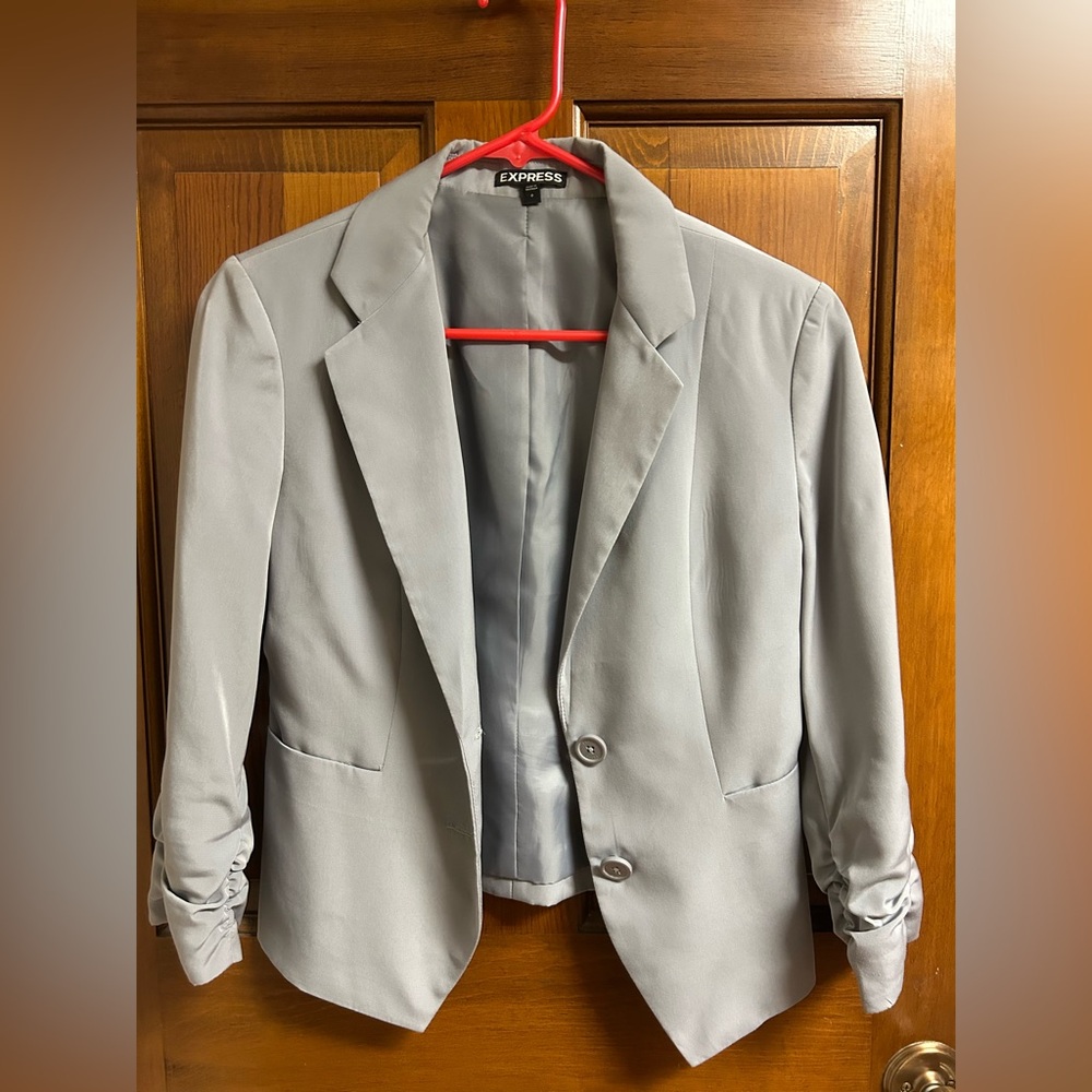 Express Women's Blazer in Light Gray